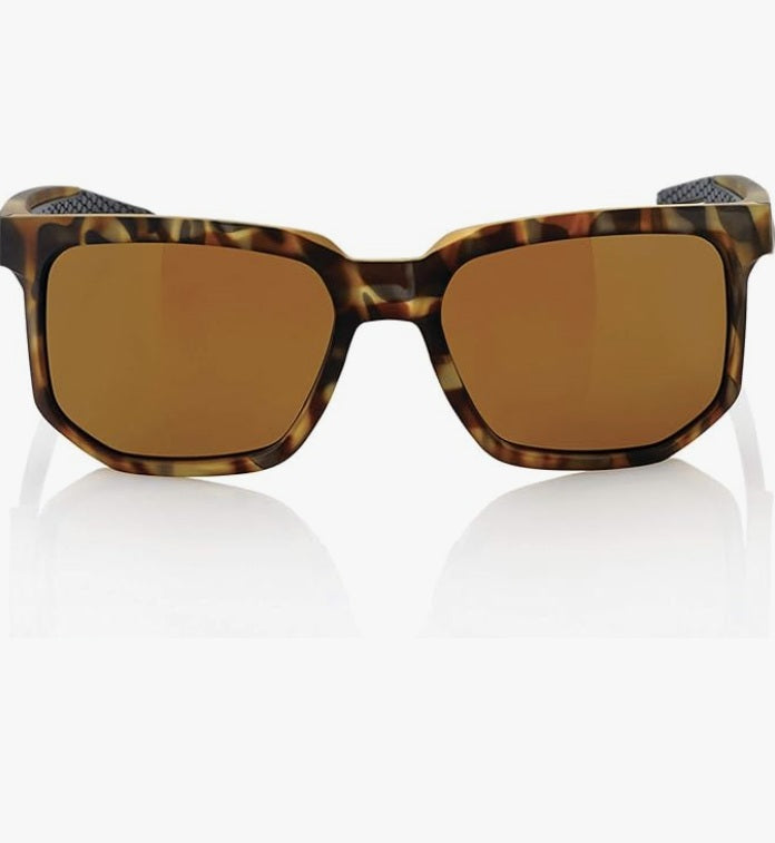 100% Centric Sport Sunglasses - HavanaBrown Frame with Bronze PeakPolar Lenses