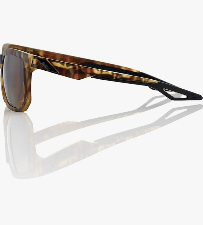 100% Centric Sport Sunglasses - HavanaBrown Frame with Bronze PeakPolar Lenses