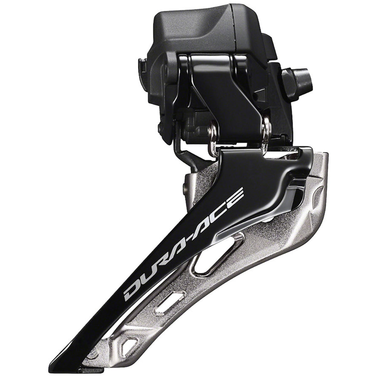 Dura-Ace FD-R9250 Di2 Front Derailleur - 2x12-Speed, Braze-on, Down Swing, For 50-55t Max, Black/Silver