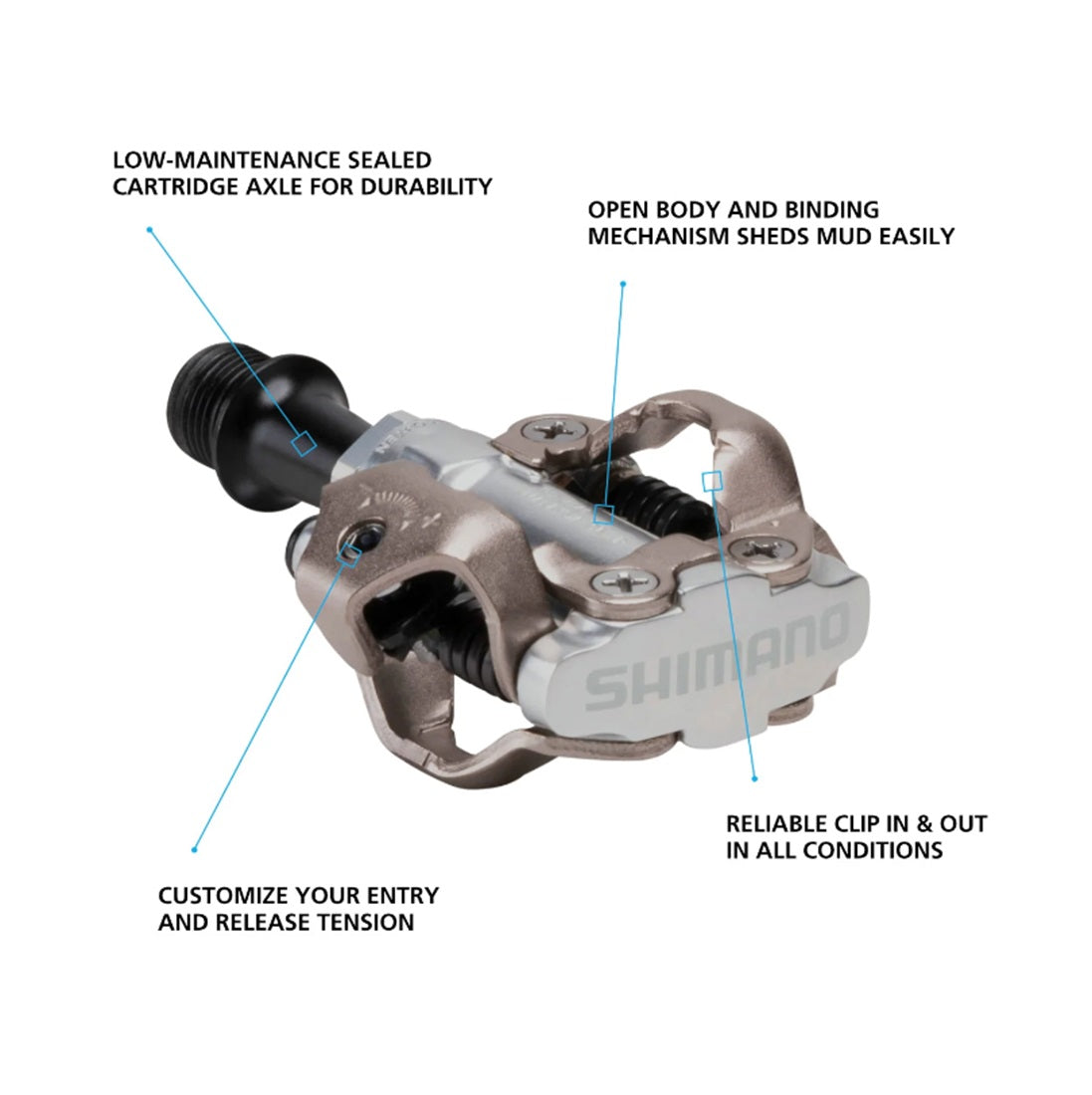 Shimano Pedal M540 SPD w/ SH51 Black