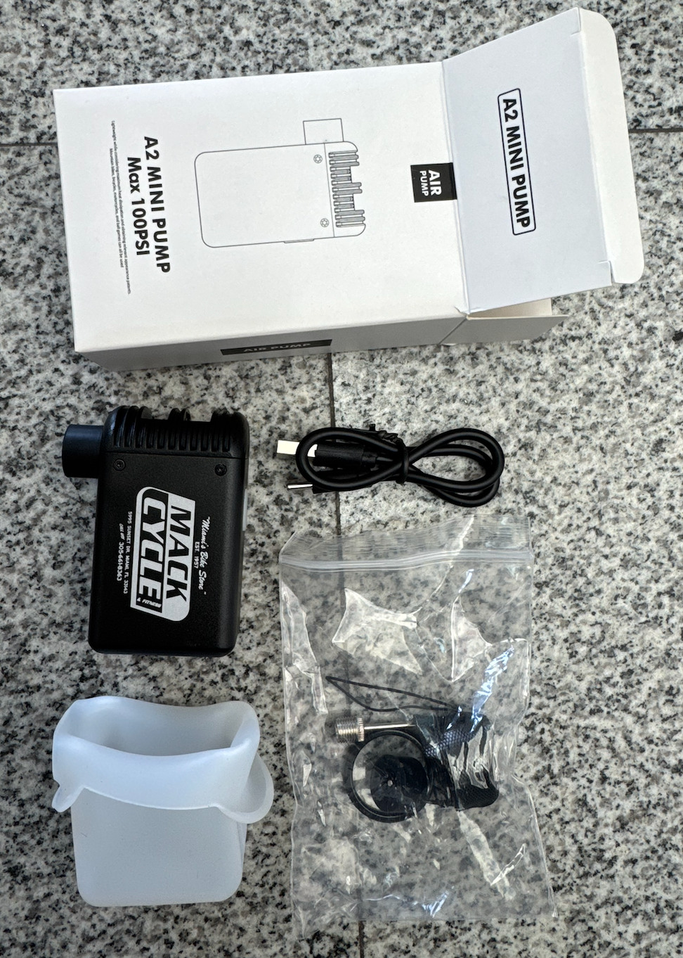 Ultra-Mini 100PSI Rechargeable Portable Electric Bicycle Pump