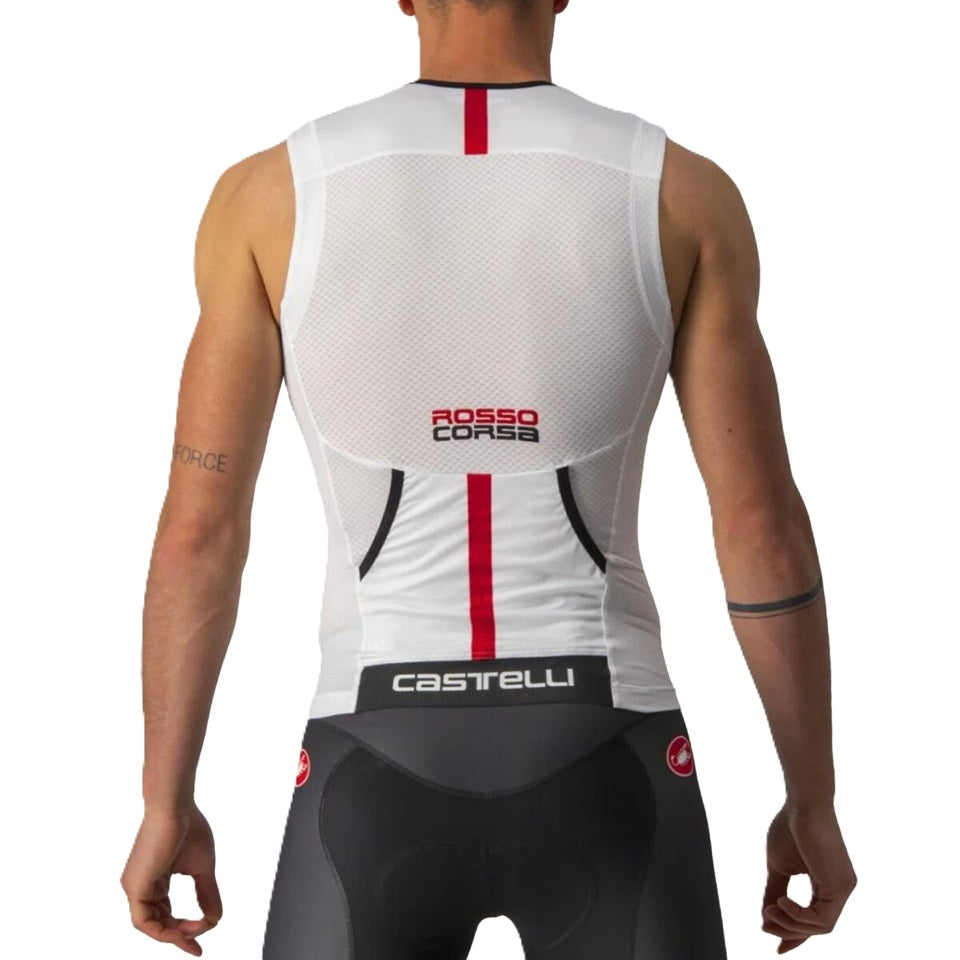 Castelli Free Tri 2 Sleeveless Top white/black L