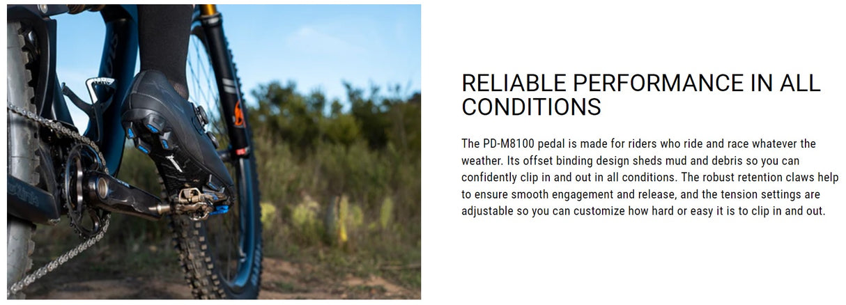 Shimano Off-Road Pedal PD-M8100 DEORE XT w/ Cleat