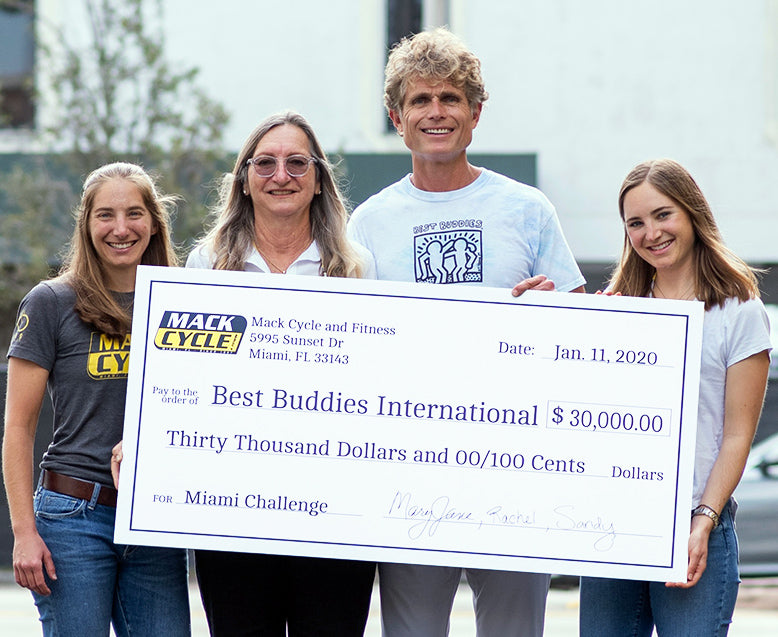 Mack Cycle & Fitness Donates $30,000 to Best Buddies International in Support of Individuals with Intellectual and Developmental Disabilities