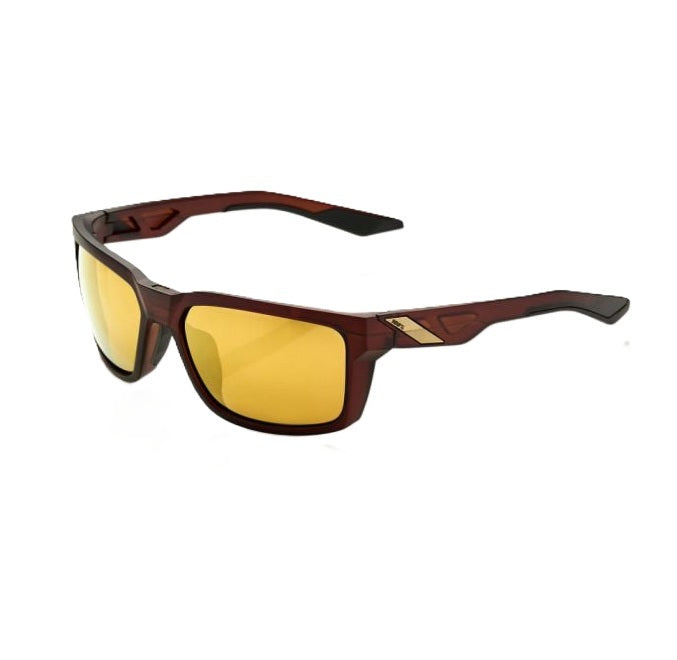 100% Daze Sunglasses with Flash Gold Lenses