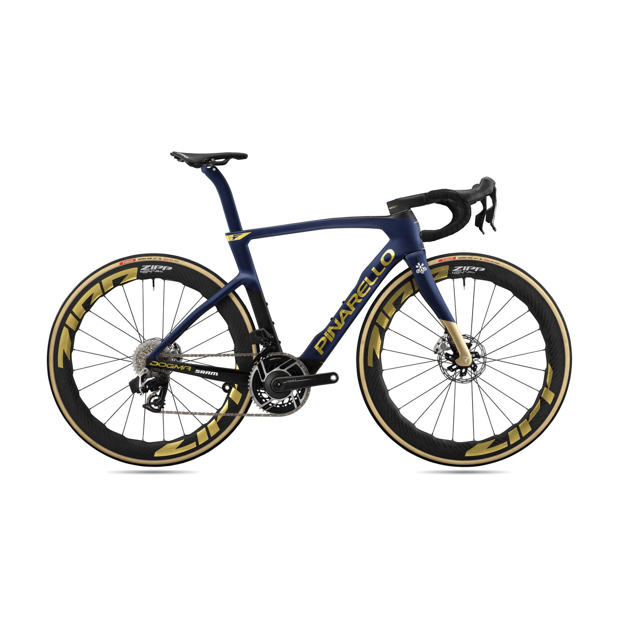 Dogma F -Sram Red AXS - Zipp 454 NSW Gold Decal - Q36.5 Replica