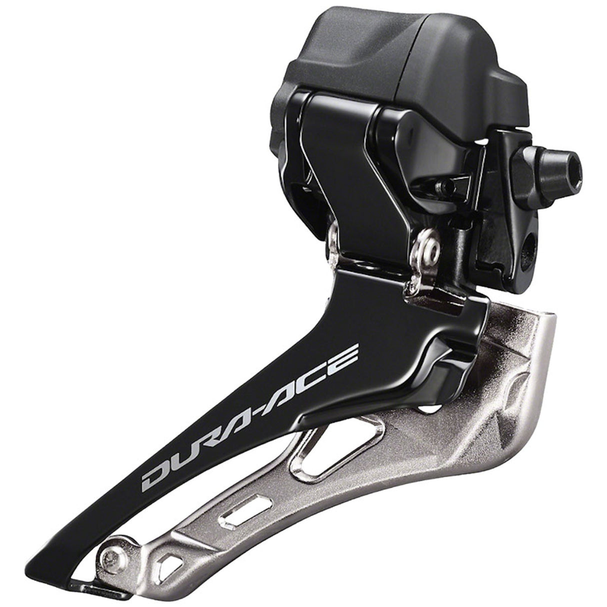 Dura-Ace FD-R9250 Di2 Front Derailleur - 2x12-Speed, Braze-on, Down Swing, For 50-55t Max, Black/Silver