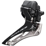 Dura-Ace FD-R9250 Di2 Front Derailleur - 2x12-Speed, Braze-on, Down Swing, For 50-55t Max, Black/Silver