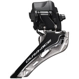 Dura-Ace FD-R9250 Di2 Front Derailleur - 2x12-Speed, Braze-on, Down Swing, For 50-55t Max, Black/Silver