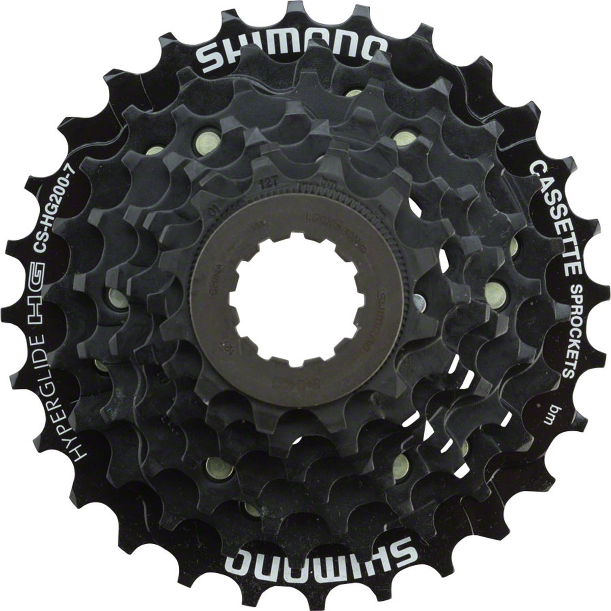 CASSETTE SPROCKET, CS-HG200-7, 7-SPEED, 12-14-16-18-21-24-32