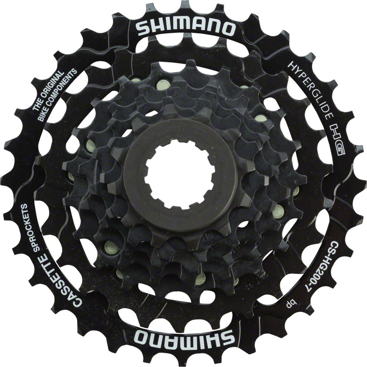 CASSETTE SPROCKET, CS-HG200-7, 7-SPEED, 12-14-16-18-21-24-32