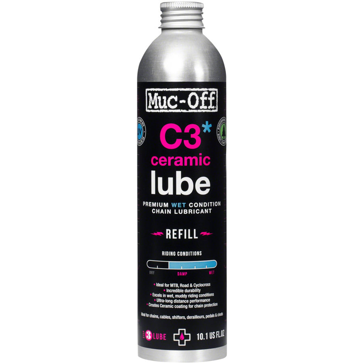 Muc-Off C3 Wet Ceramic Bike Chain Lube - C3 Wet Ceramic Bike Chain Lube