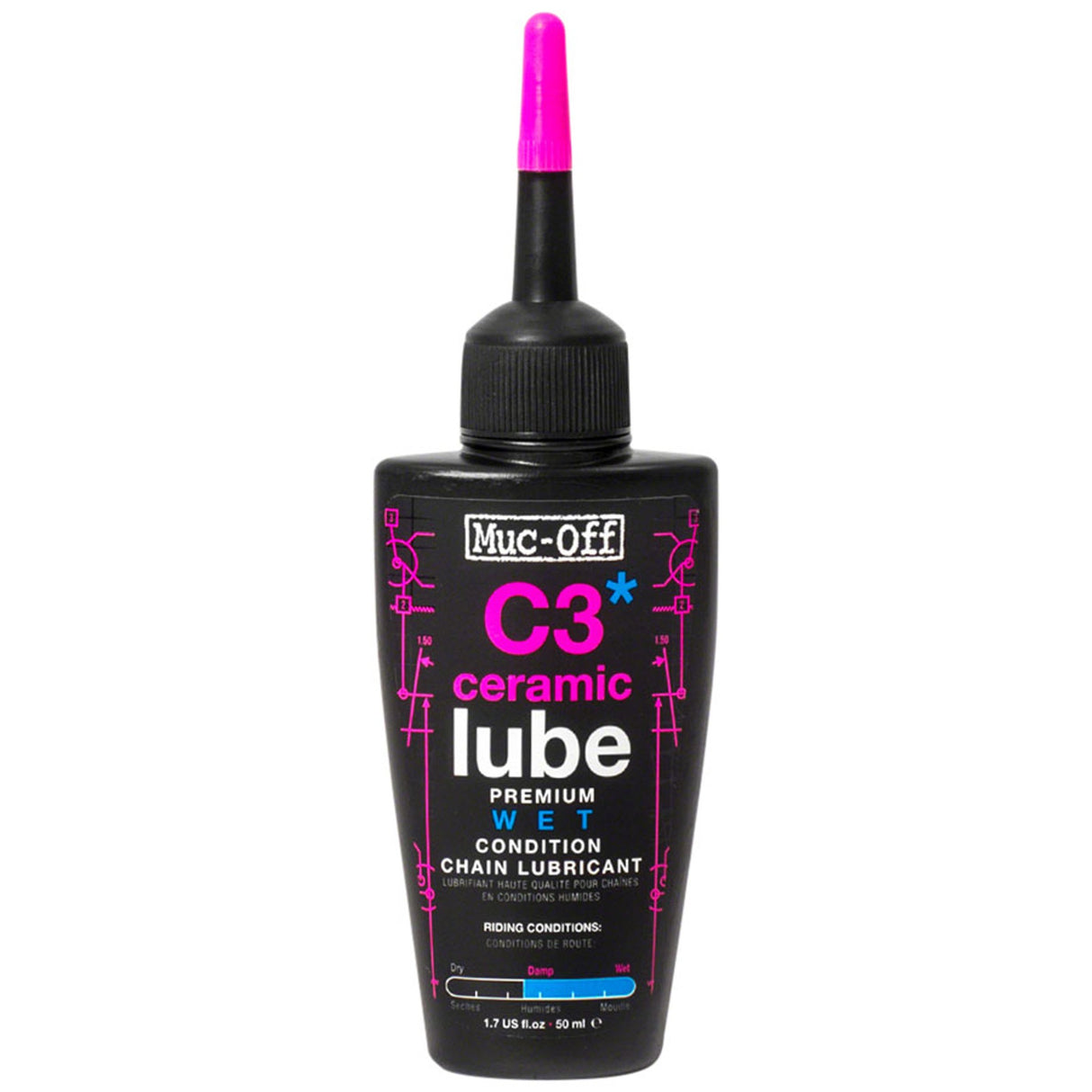 Muc-Off C3 Wet Ceramic Bike Chain Lube - C3 Wet Ceramic Bike Chain Lube