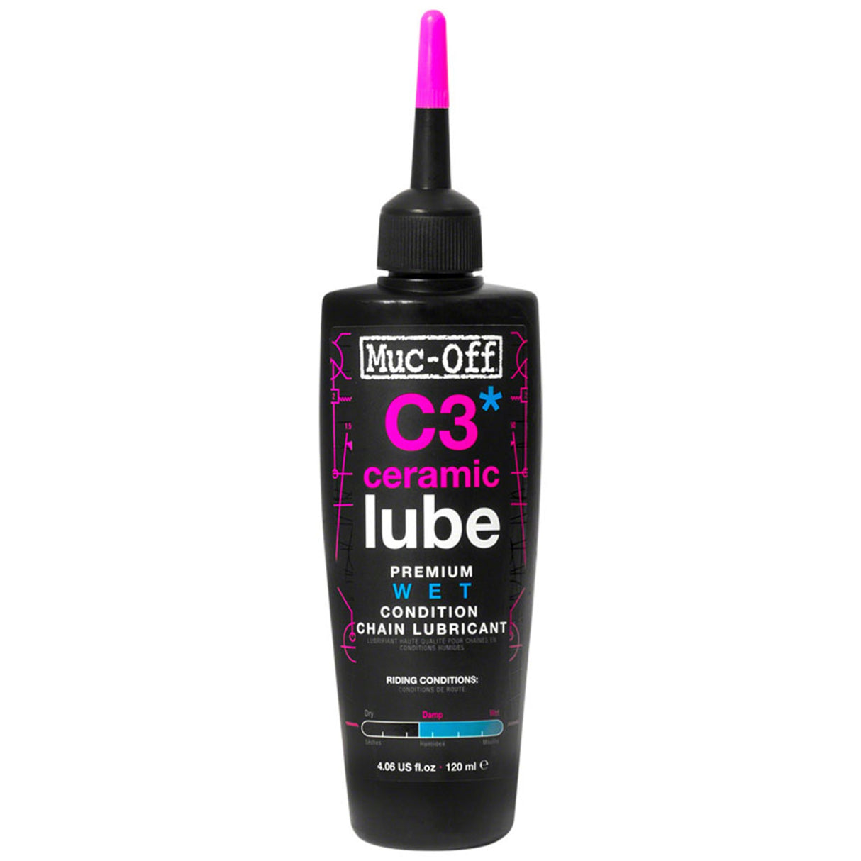Muc-Off C3 Wet Ceramic Bike Chain Lube - C3 Wet Ceramic Bike Chain Lube