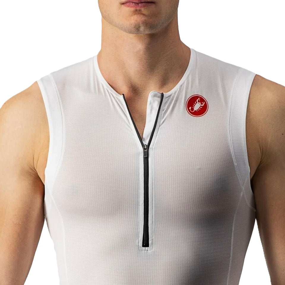 Castelli Free Tri 2 Sleeveless Top white/black L