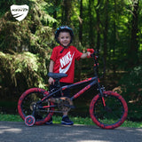 Kent Madd Gear 16 Inch Kids Bike - Black / Red (Recommended for Height 3'2"-4'0")