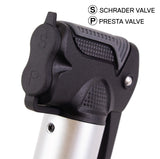 Serfas BS-2D Big Stick Dual Head Mini Bicycle Pump