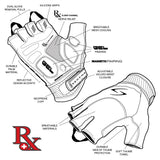 SERFAS SF RX GLOVE-M-BLK/YELLOW Large