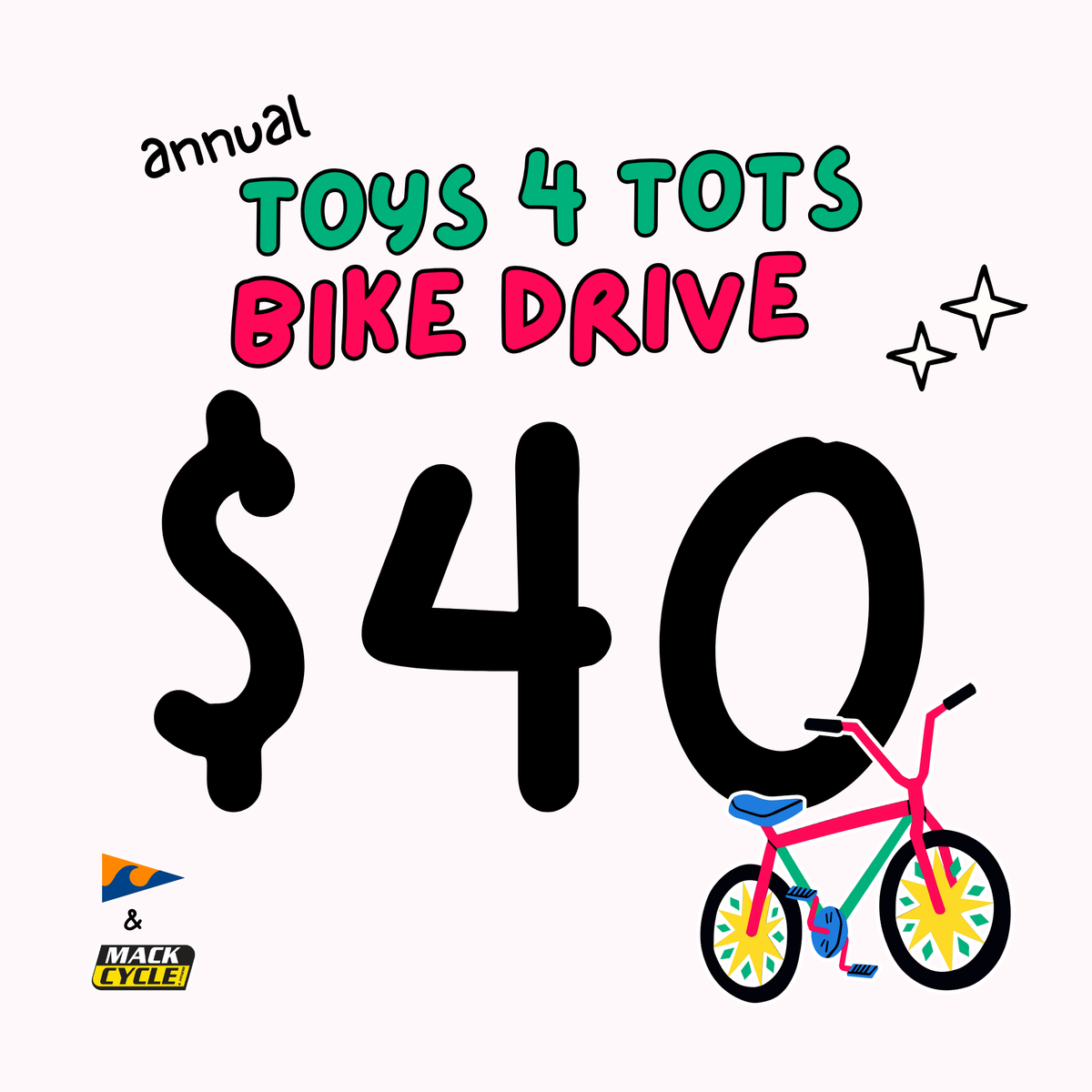 TOYS FOR TOTS (CRYC) BIKE DONATIONS