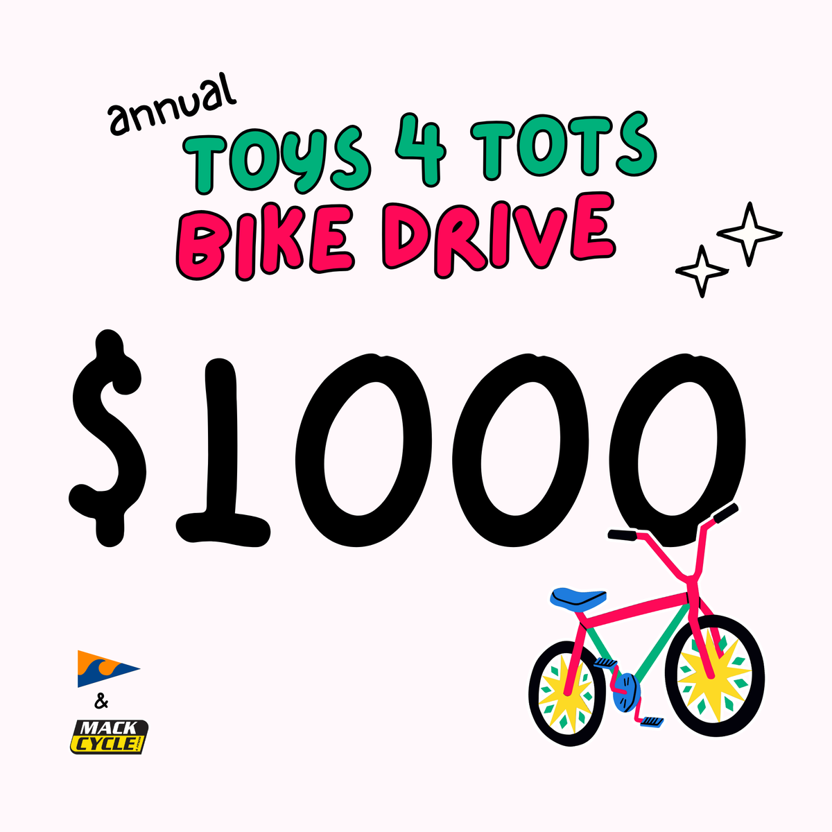 TOYS FOR TOTS (CRYC) BIKE DONATIONS