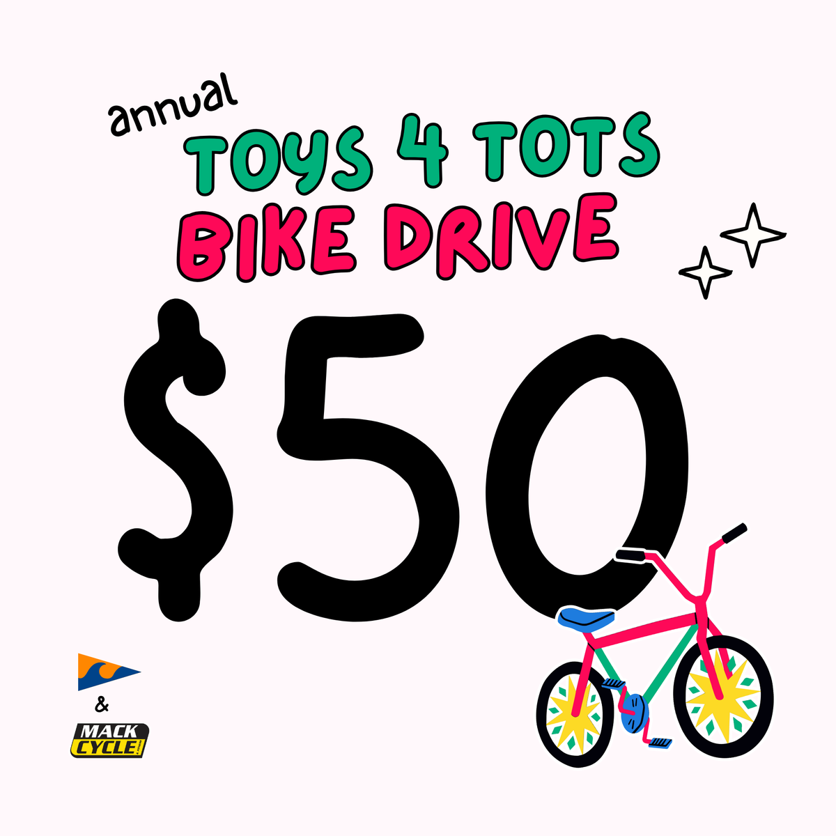 TOYS FOR TOTS (CRYC) BIKE DONATIONS