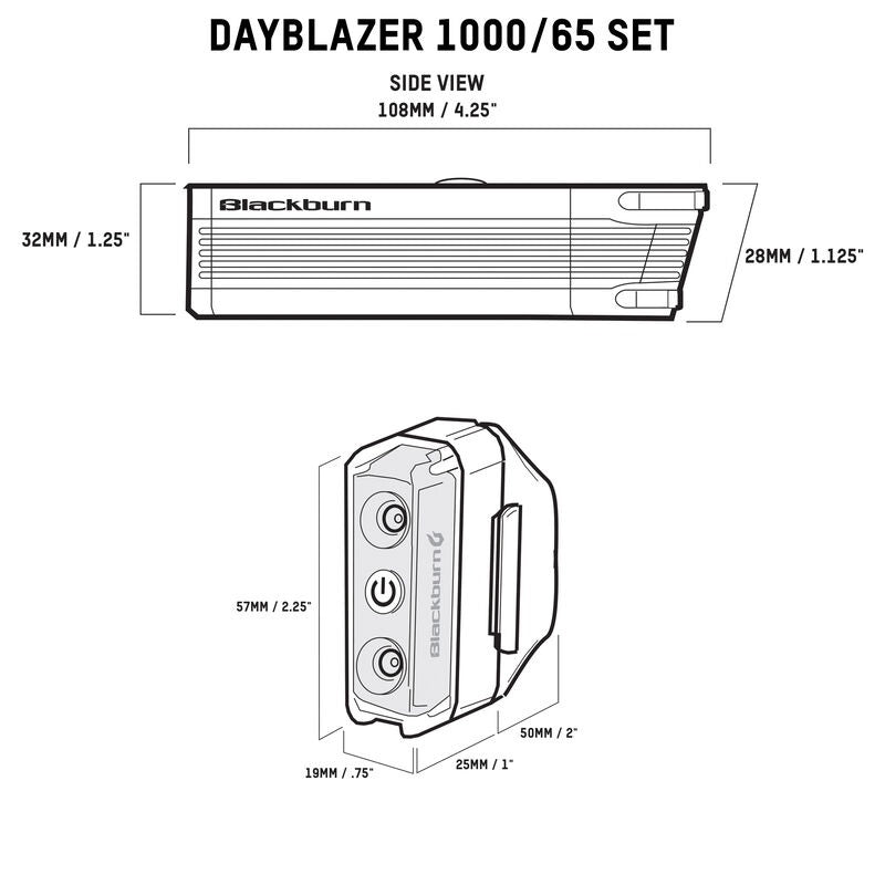 Blackburn Dayblazer1000F/65R Light Combo