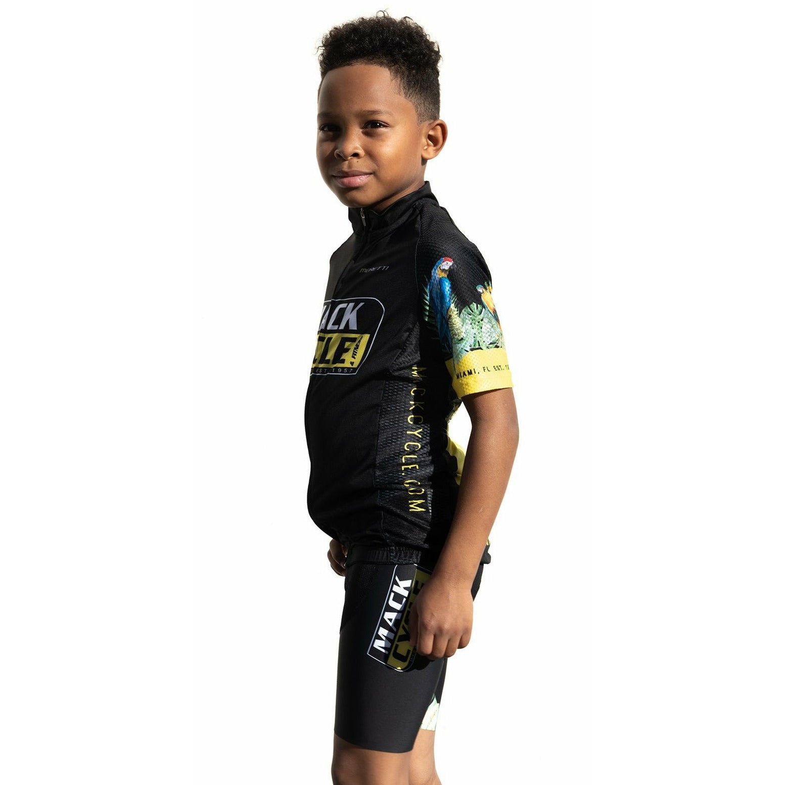 Mack Cycle Parrots - Kid's Cycling Short