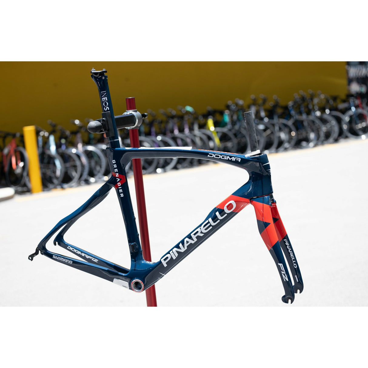 Pinarello Dogma F12 X-Light Official Team INEOS Grenadiers Road Bike Frameset- (CUT STEERER)
