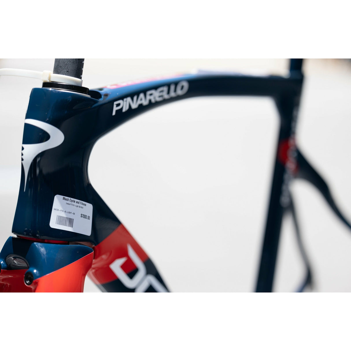 Pinarello Dogma F12 X-Light Official Team INEOS Grenadiers Road Bike Frameset- (CUT STEERER)