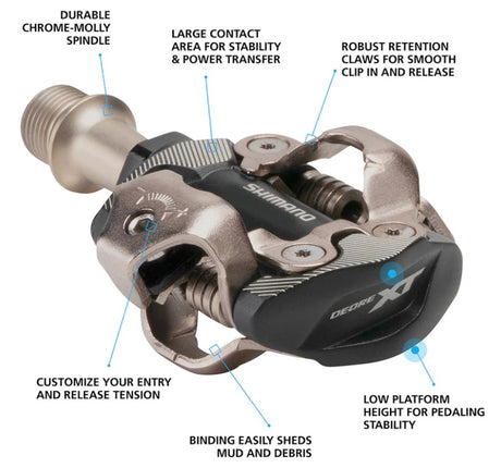 Shimano Off-Road Pedal PD-M8100 DEORE XT w/ Cleat