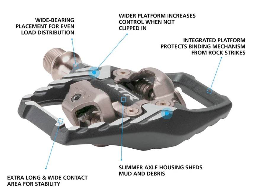 Shimano Off-Road Pedal PD-M9120 XTR Trail w/ SH51 Cleats